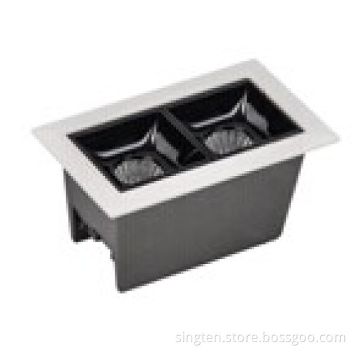 High luminous mini led recessed downlight with black frame downlight